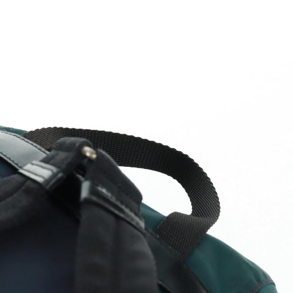 PRADA Backpack Nylon Green Silver Auth 161433 - Picture 14 of 16